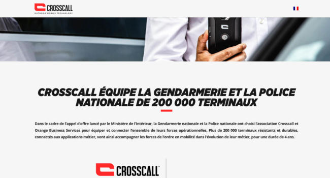 Notre partenaire Crosscall équipera désormais la Police Nationale et la Gendarmerie